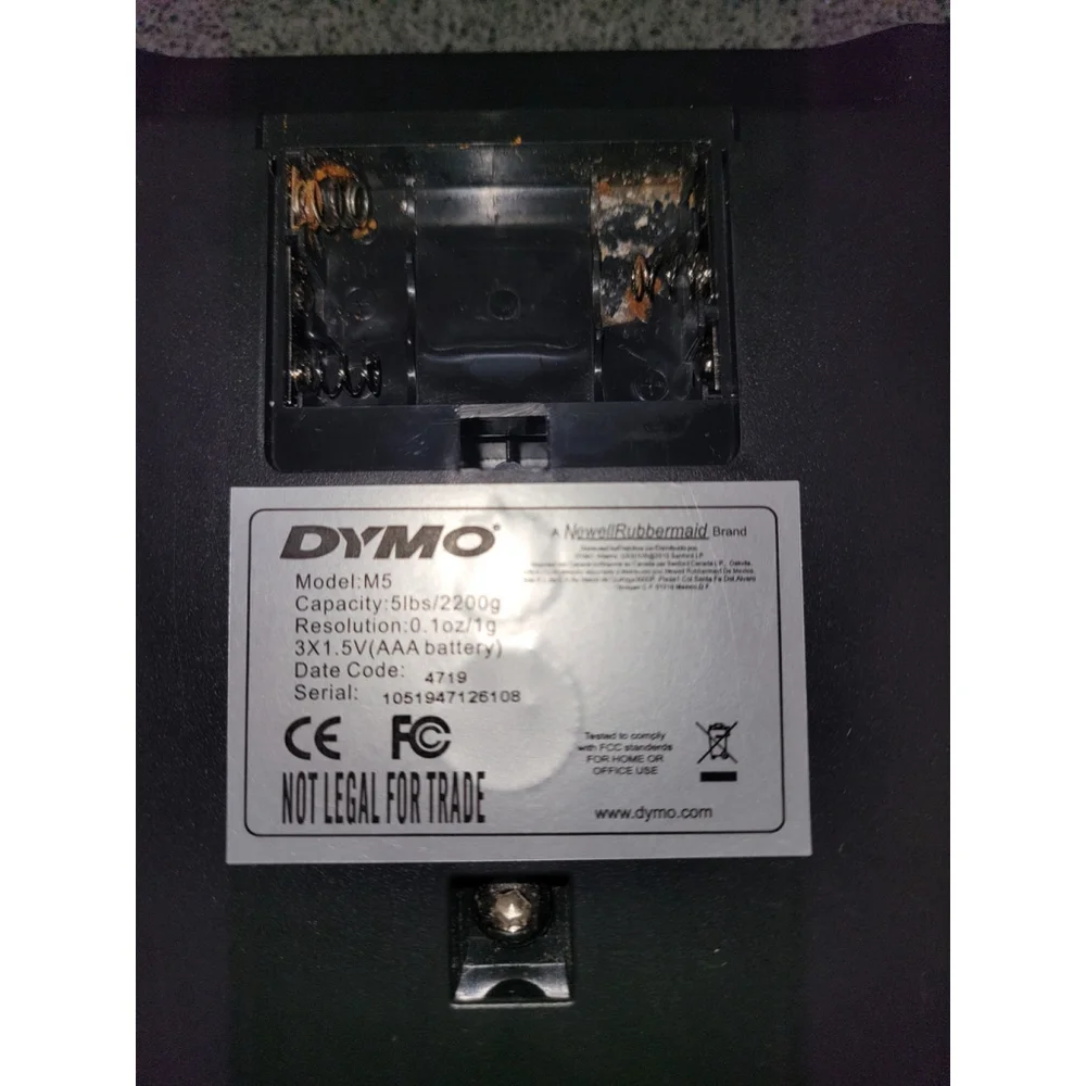 DYMO M5 Digital Postal Scale Black Weighs up to 5LBS/2.2KG Box GUC READ